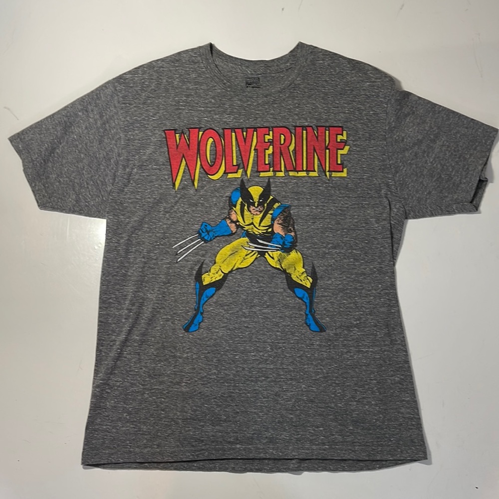 Wolverine t shirt marvel comics men’s large grey